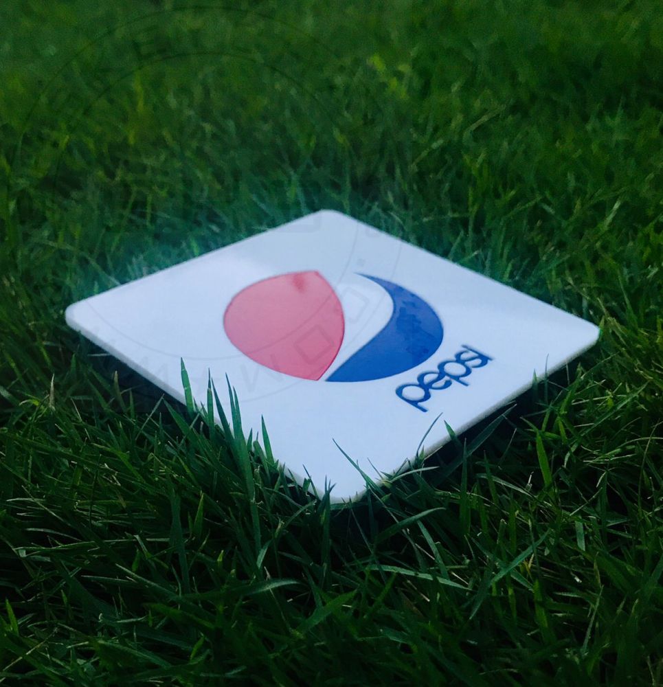 Acrylic Coasters with Customizable Business Logo
