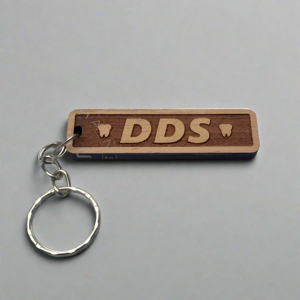 DDS - Wooden keychain for Dentists