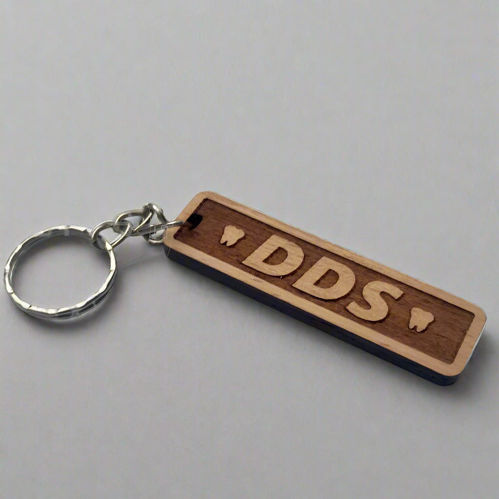 DDS - Wooden keychain for Dentists