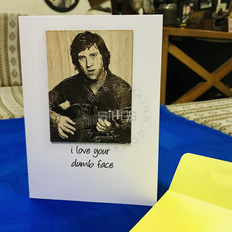 Customizable Laser Engraved Picture Greeting Card