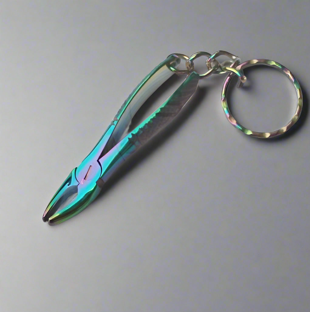 Keyring - Stainless Steel Extraction Forceps
