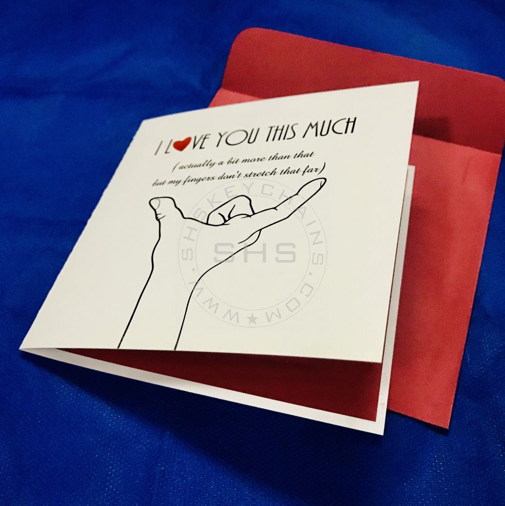 Greeting Card - I Love you this much