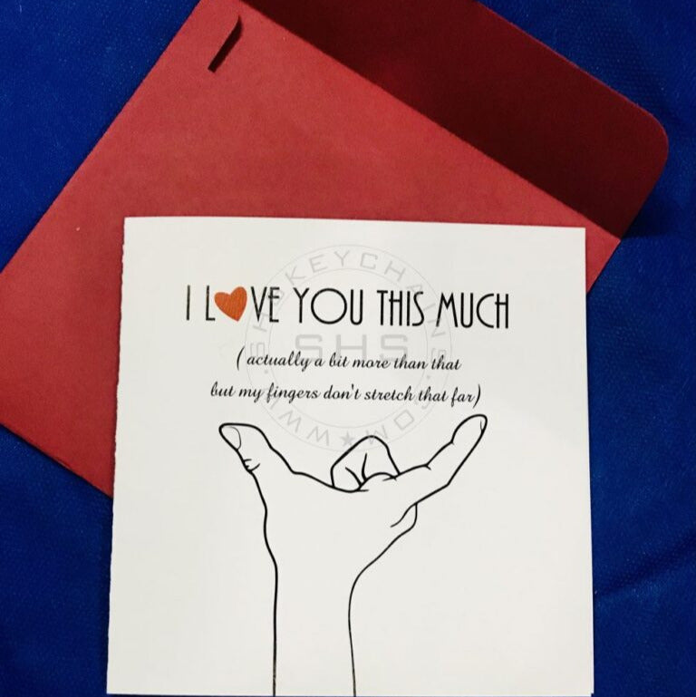 Greeting Card - I Love you this much