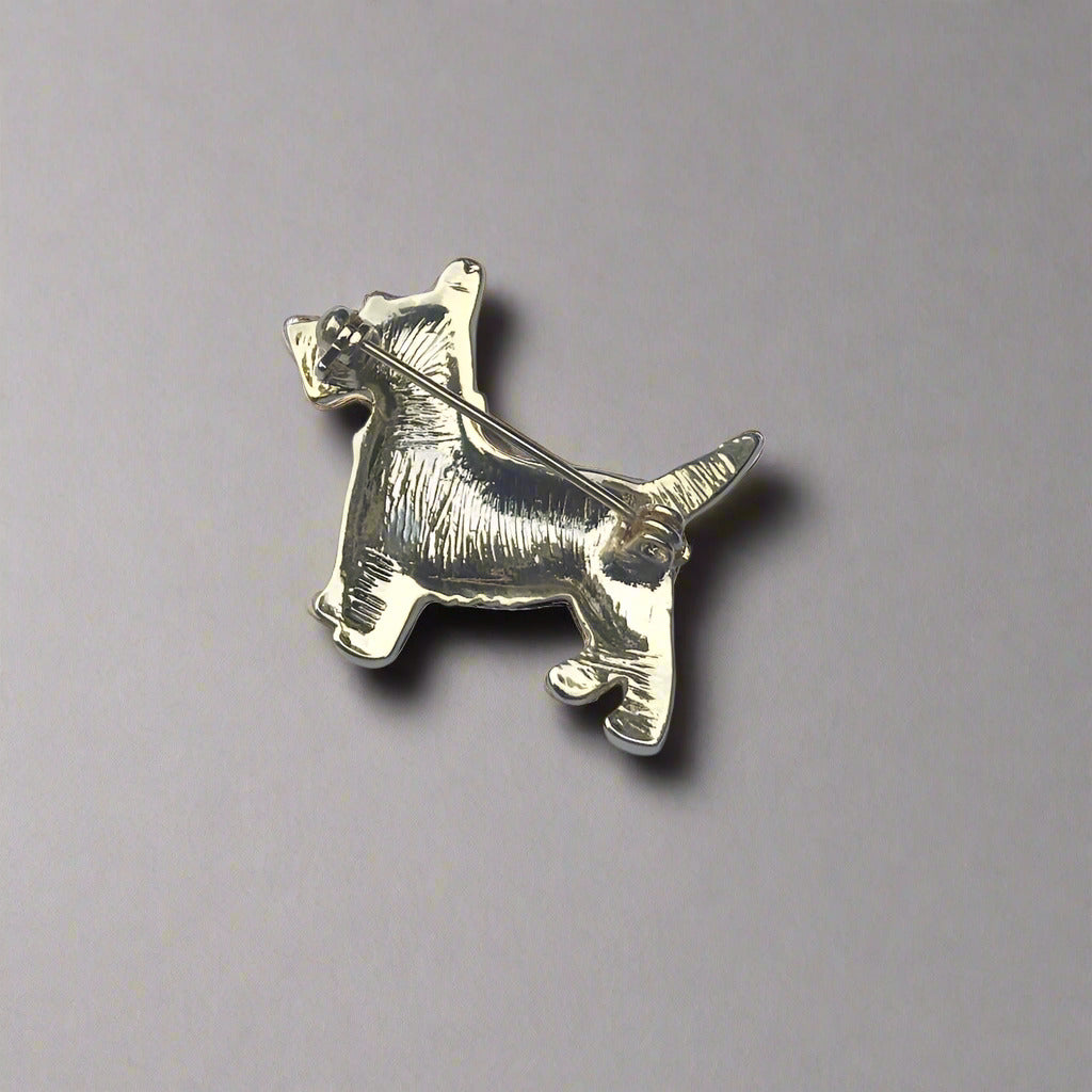 Brooch - Cute Metallic Rizen Dog