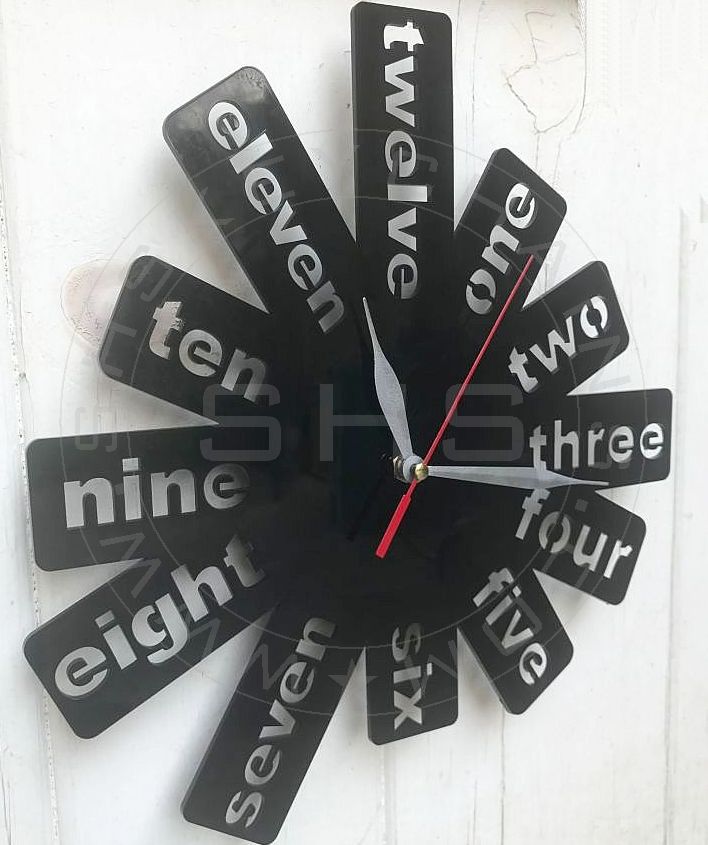 Modern Style Laser Cut Acrylic Clock
