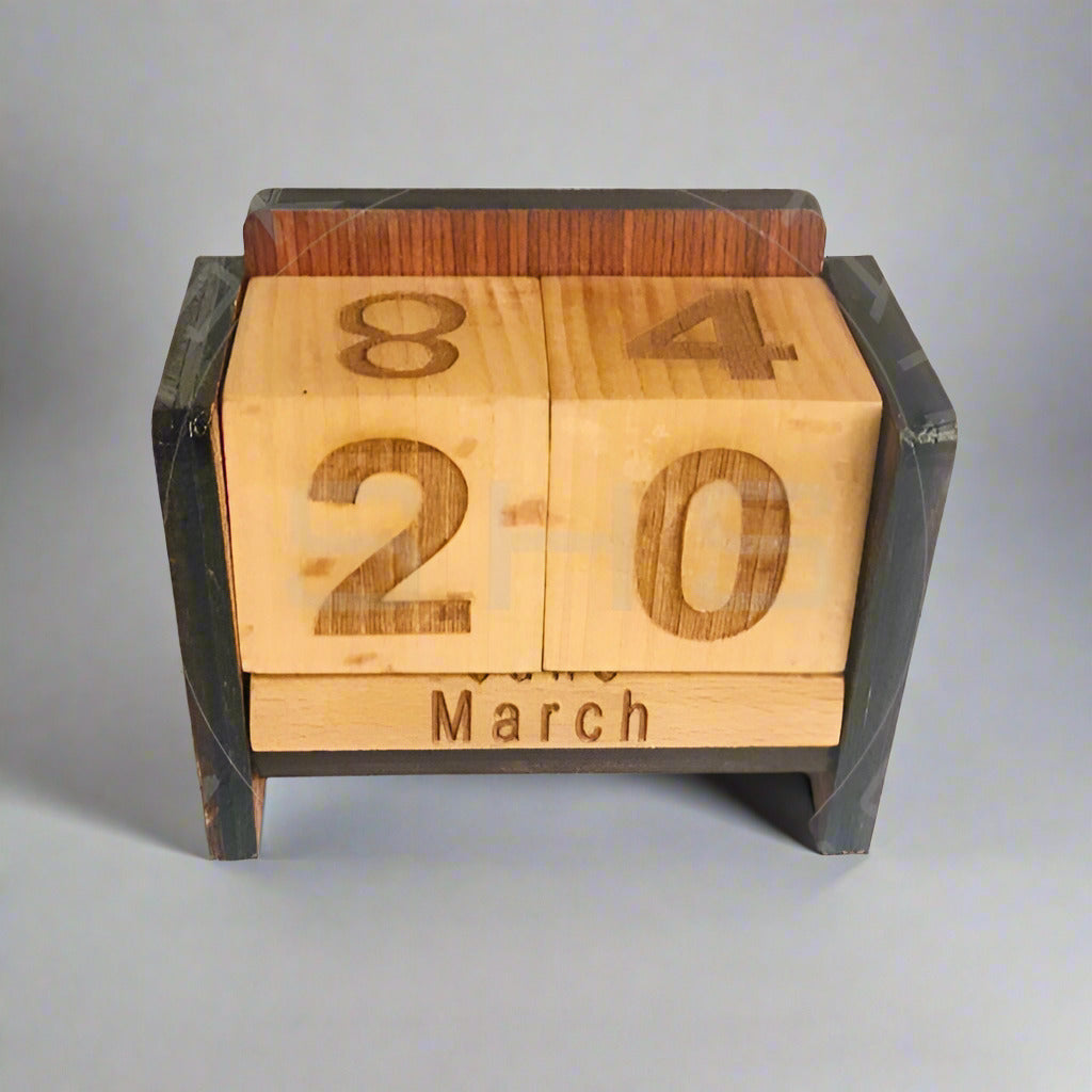 Desktop Mini Perpetual Calendar with Date and Month