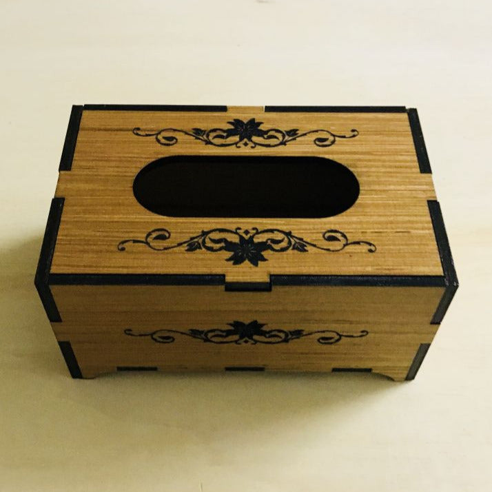 Laser Cut Plywood Tissue Holding Box