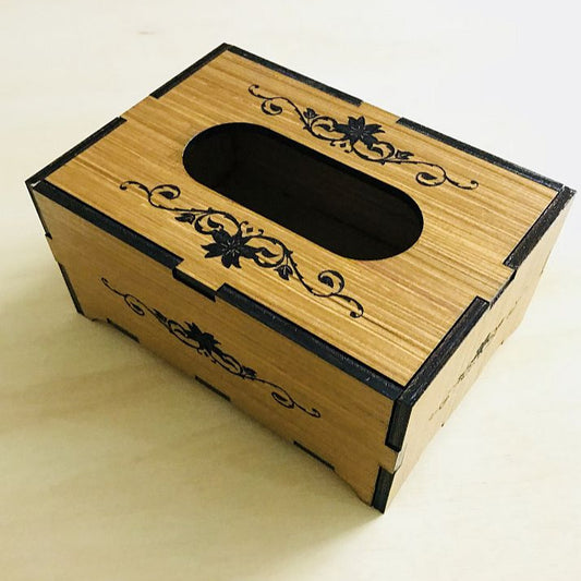 Laser Cut Plywood Tissue Holding Box