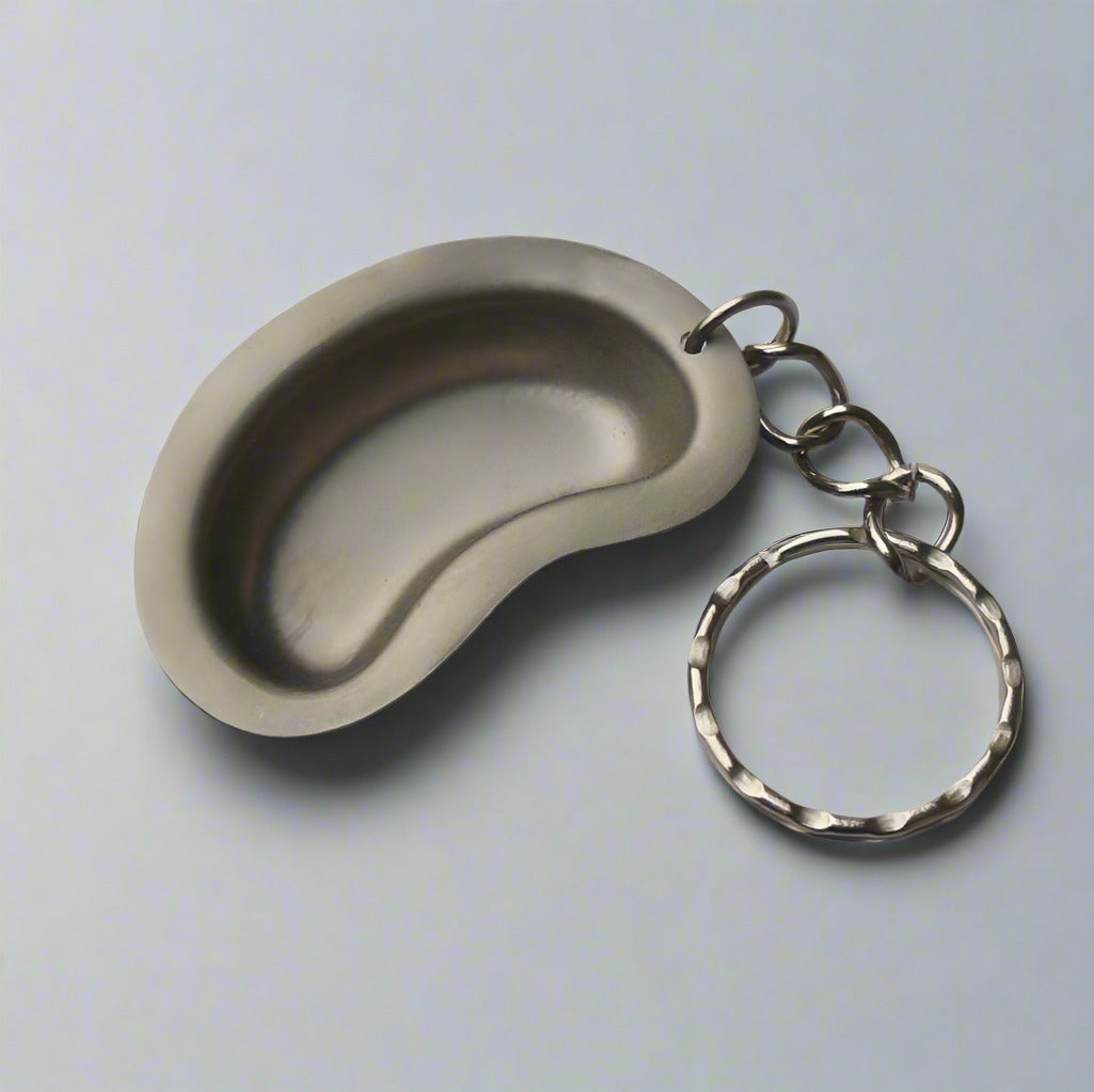 Keyring- Stainless Steel Miniature Kidney Dish