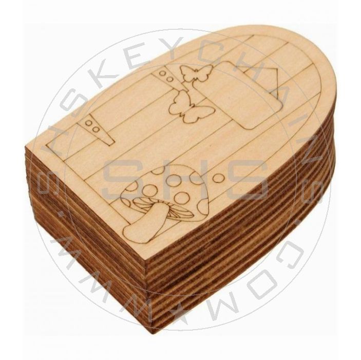Laser Cut Miniature Fairy Doors-Pack of Ten