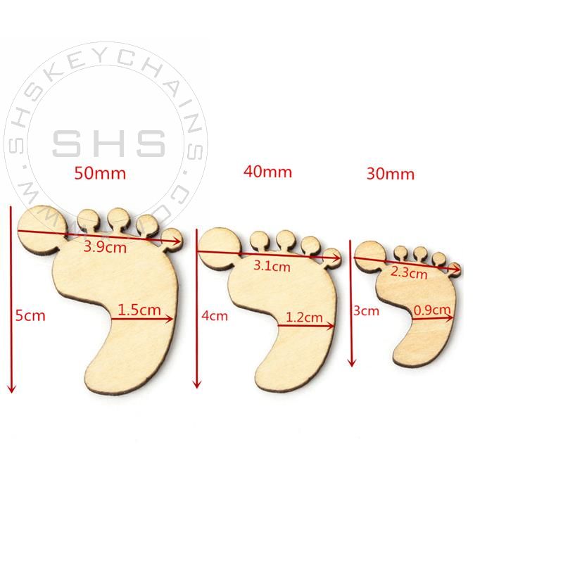 Laser Cut baby Feet-Assorted Sizes- Set of 3