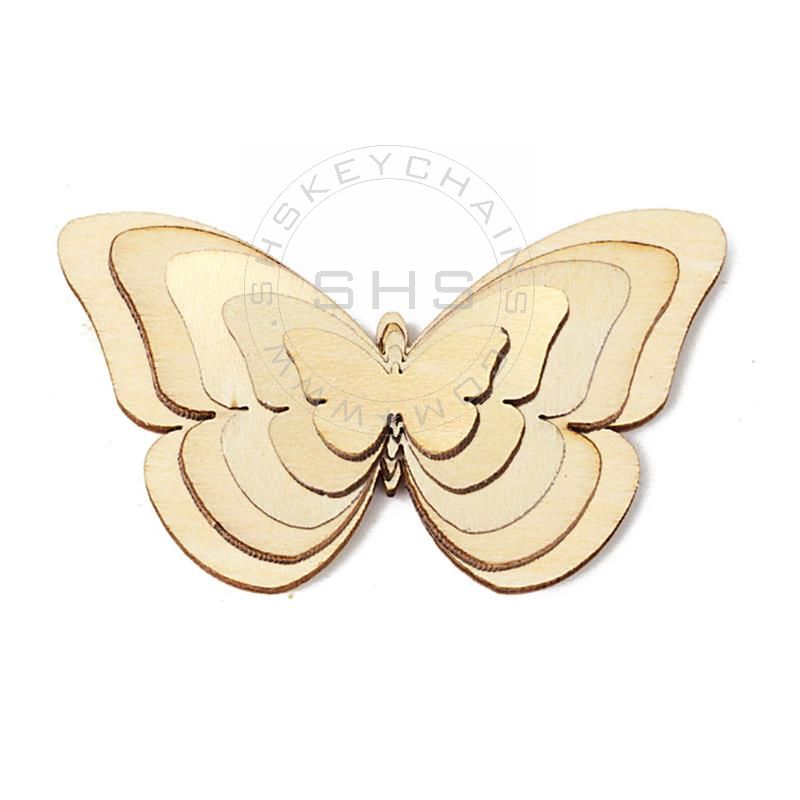 Laser Cut Plywood Butterflies-Assorted Sizes-Set of 5