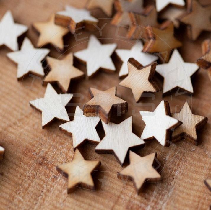 Laser Cut Plywood Hearts -1 inch- Pack of 50
