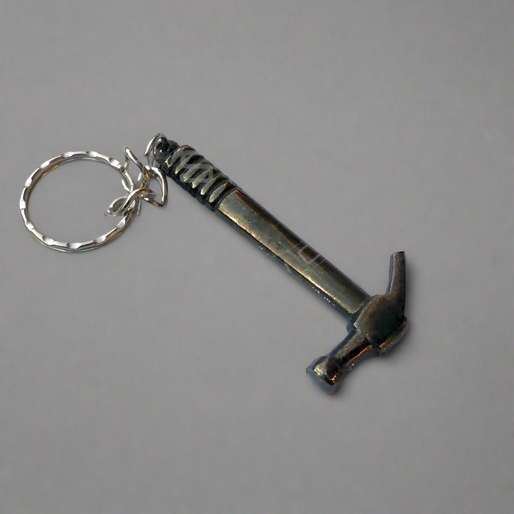 Miniature Metal Hammer keychain