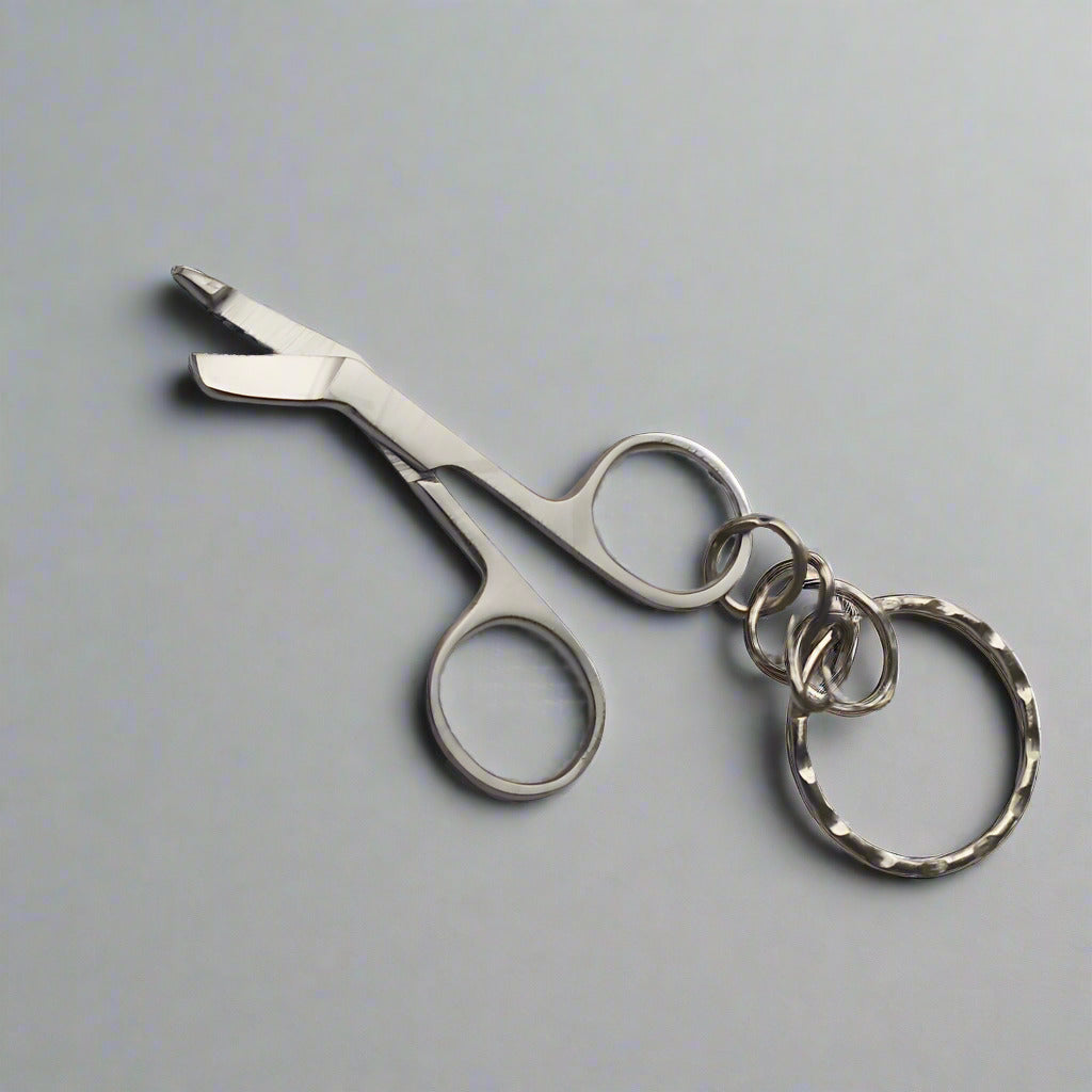 Keyring - Miniature Bandage Scissors Stainless Steel
