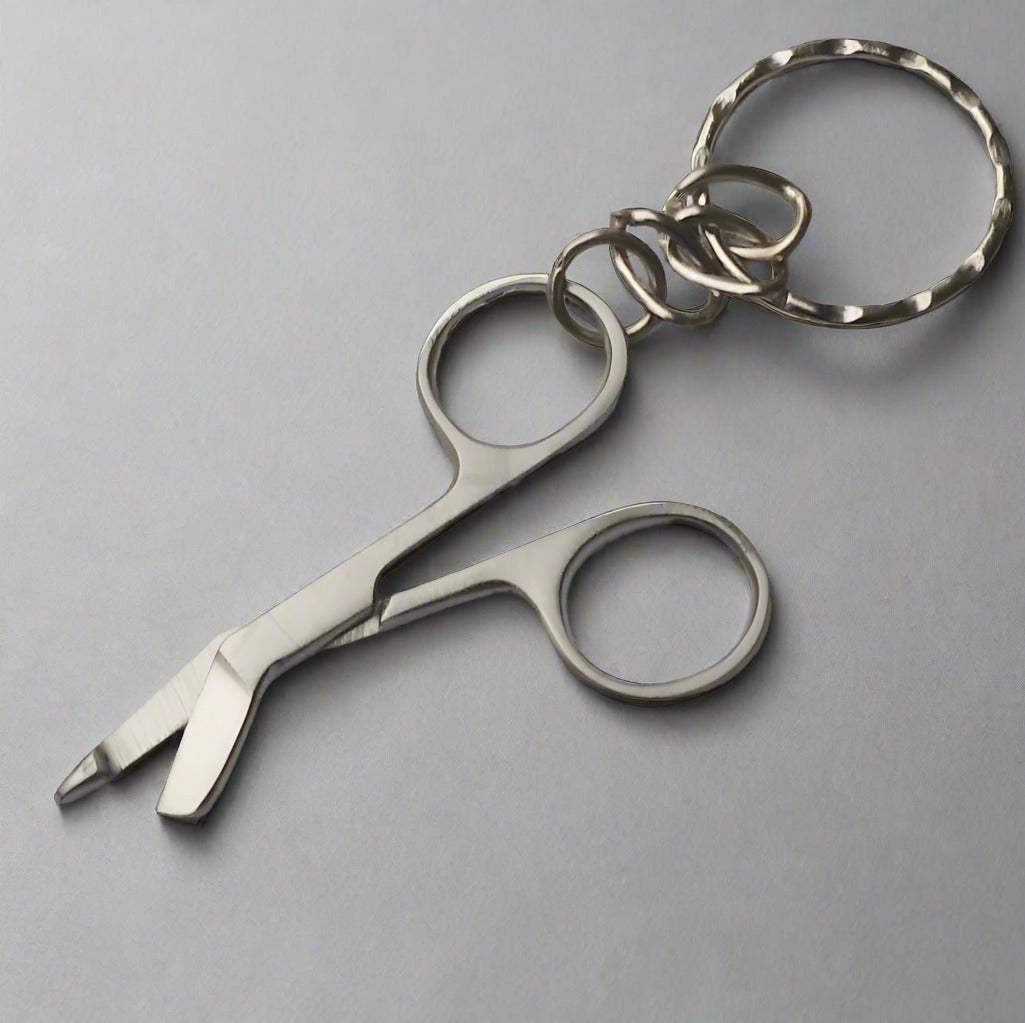 Keyring - Miniature Bandage Scissors Stainless Steel
