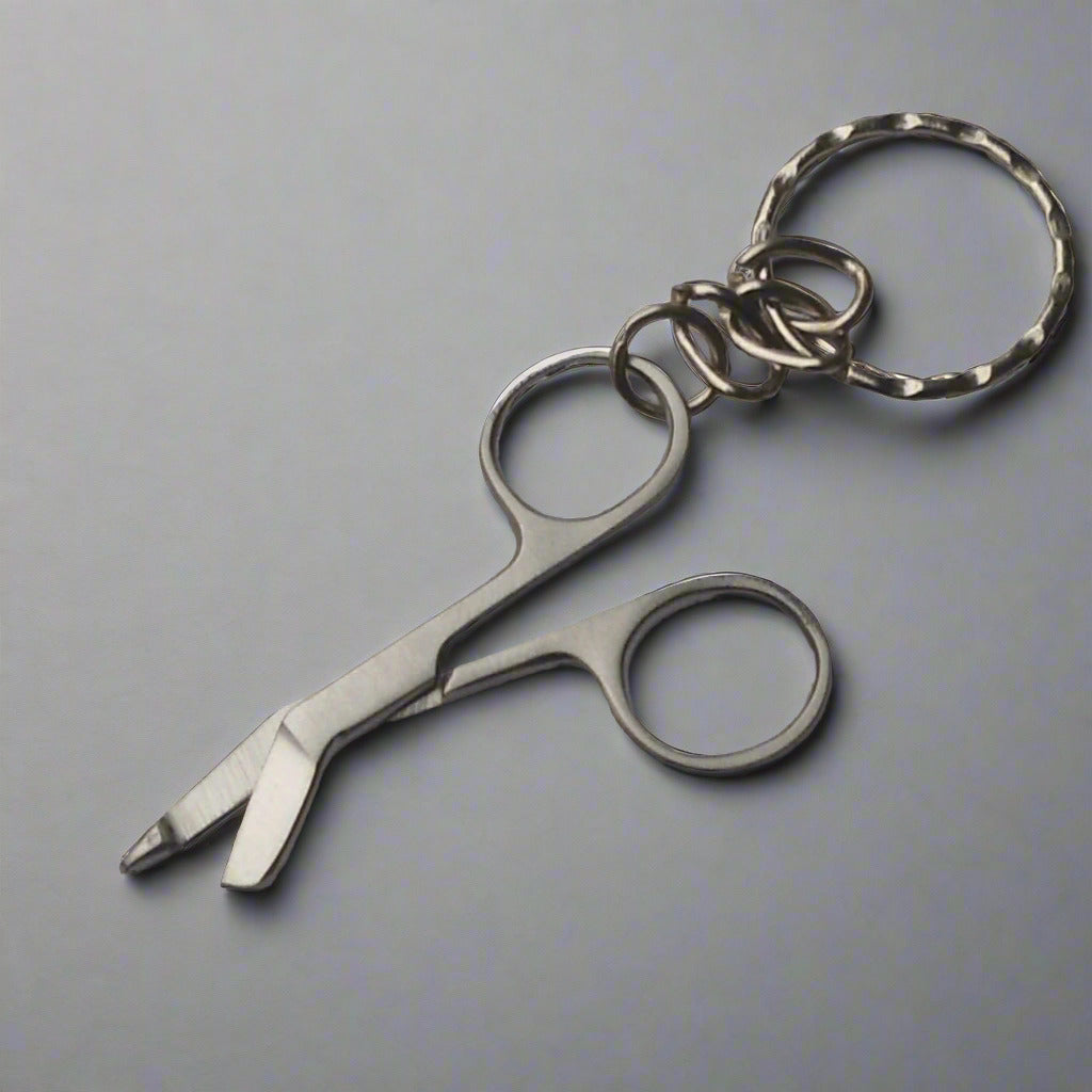 Keyring - Miniature Bandage Scissors Stainless Steel