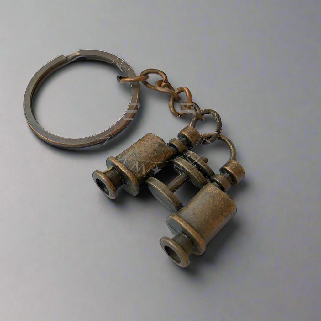 Miniature Binocular Shaped Keychain