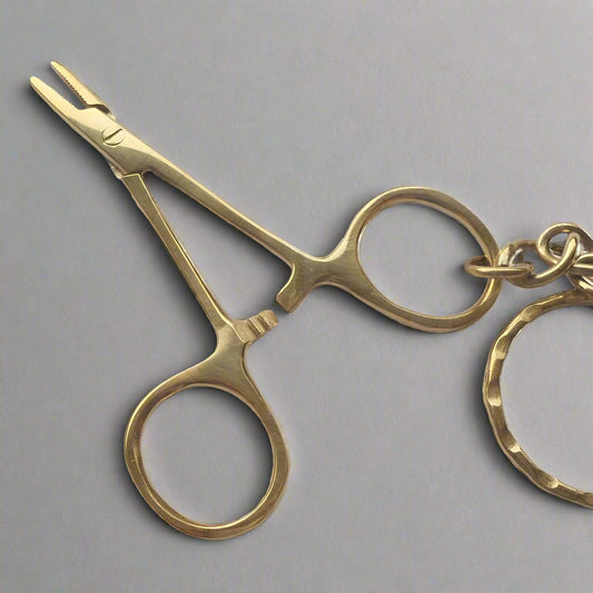 Keyring - Miniature Needle Gold Plated