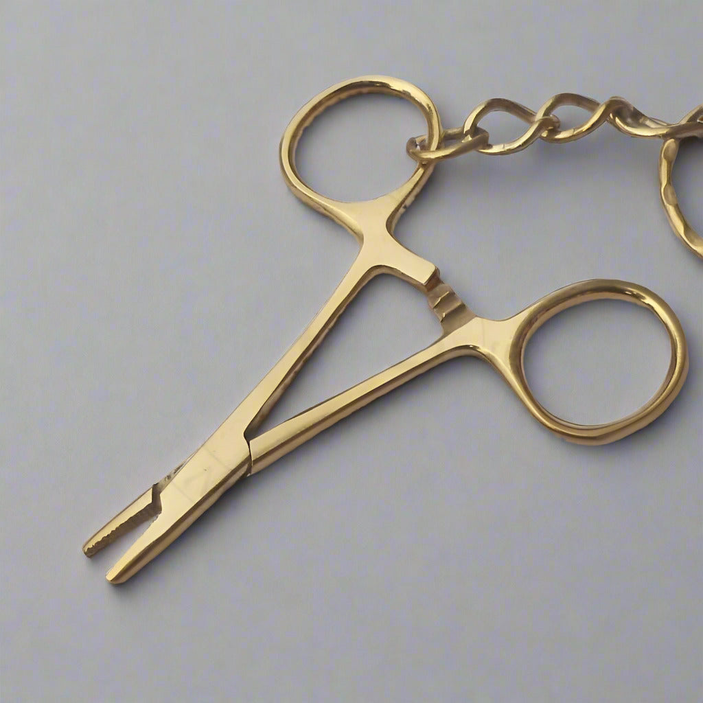 Keyring - Miniature Needle Gold Plated