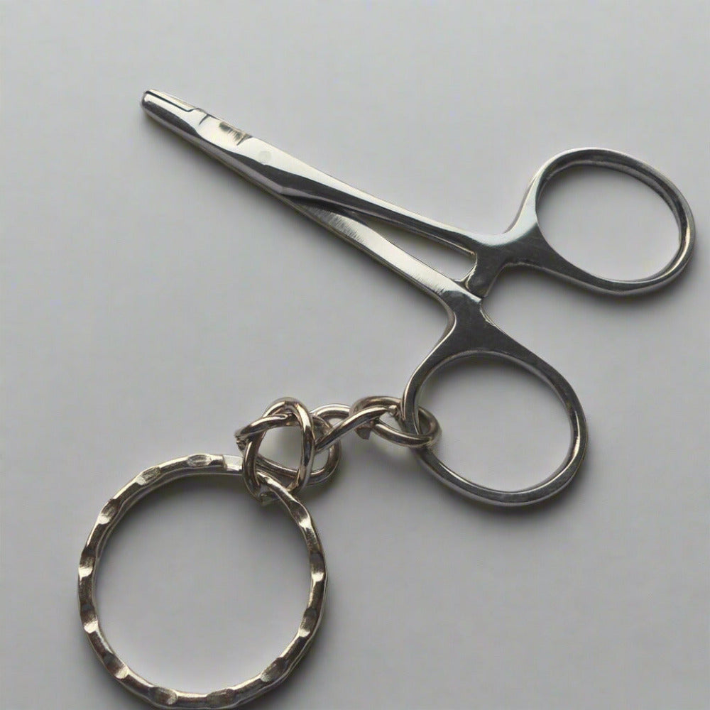 Keyring - Miniature Needle Holder and Scissors