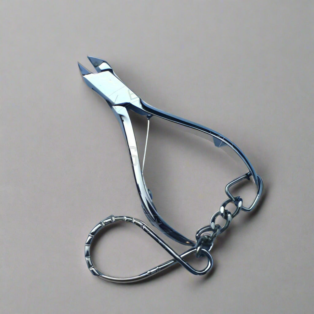 Miniature Stainless Steel Nail Nipper Keyring