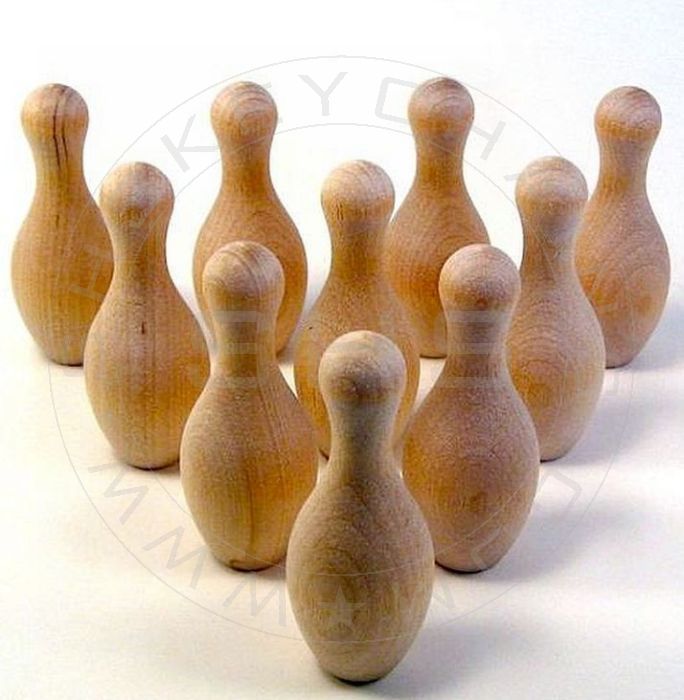 Miniature Wooden Bowling Set for kids