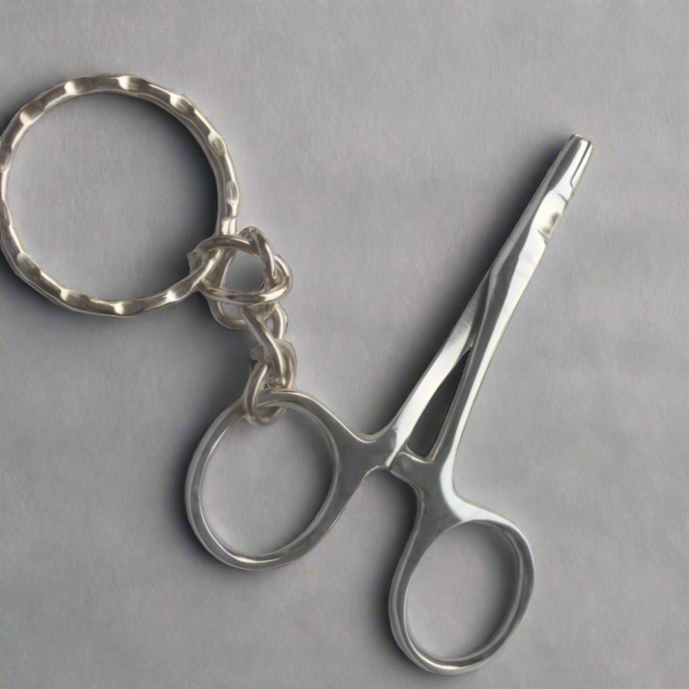 Keyring - Miniature Needle Holder and Scissors