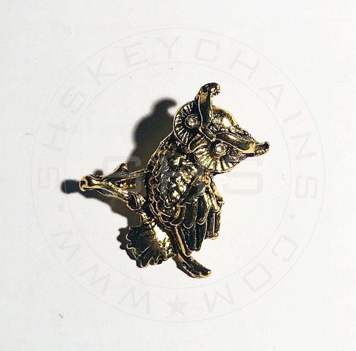 Brooch - Cute Antique Finish Owl