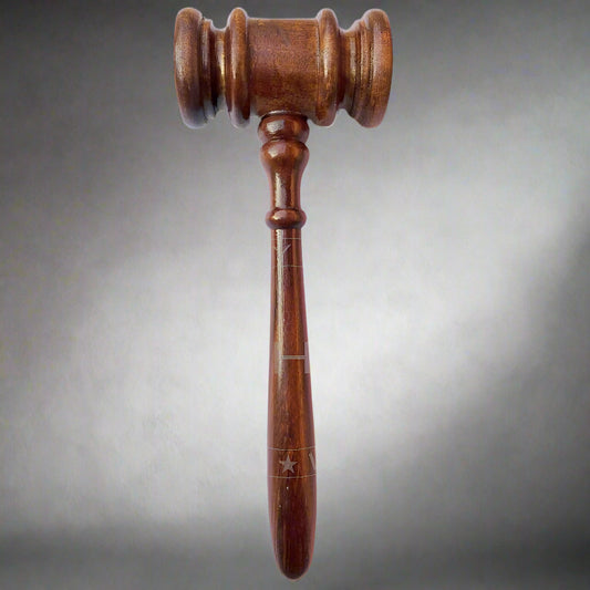 Handcrafted Rosewood Gavel for Law Professionals