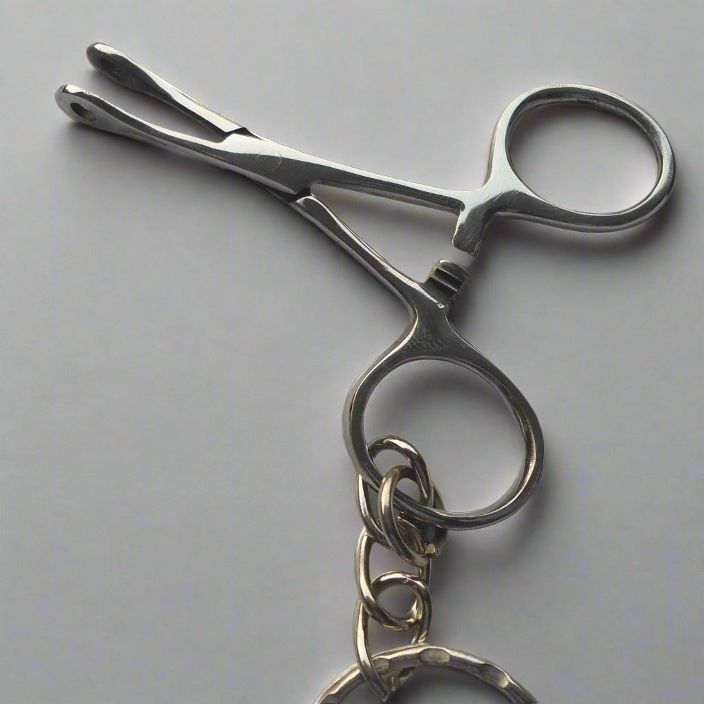 Miniature Sponge Stick keychain - Stainless Steel