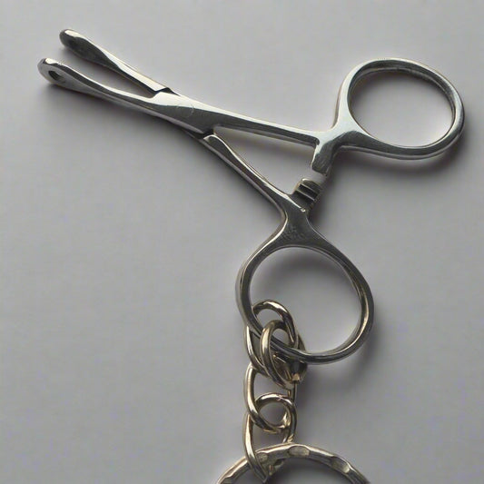 Miniature Sponge Stick keychain - Stainless Steel