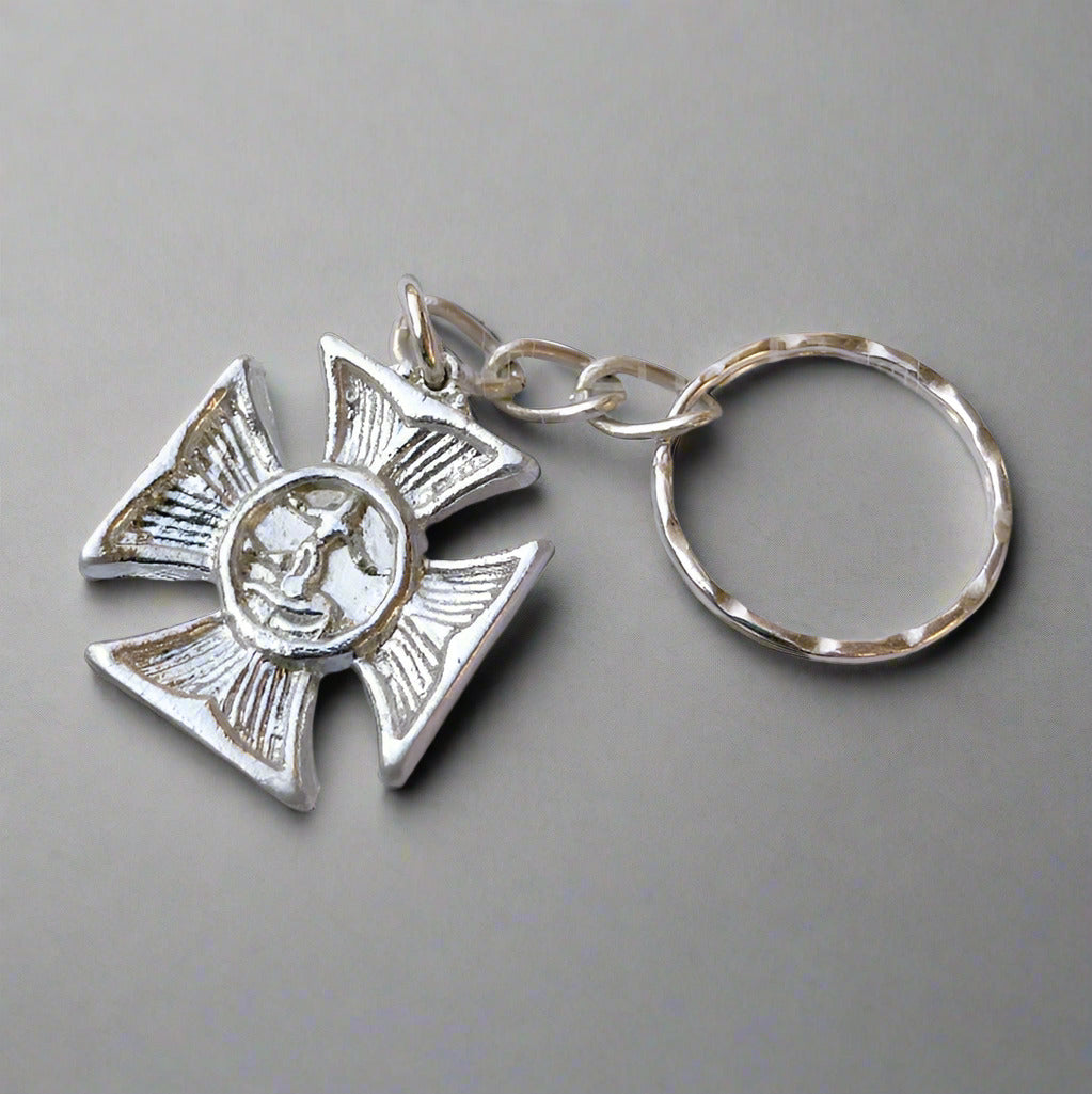 Surfer's Cross Vintage keychain - Assorted Finishes