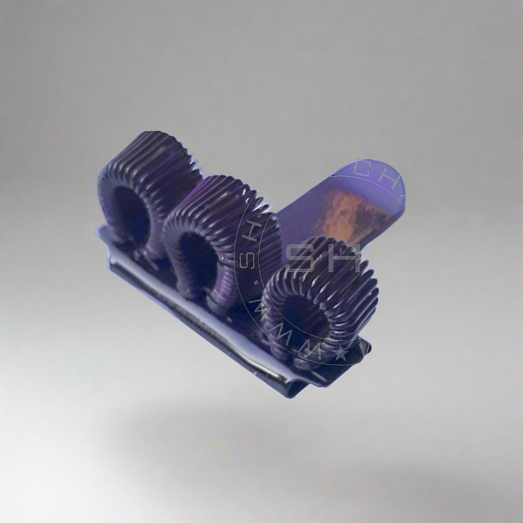 Triple Hole Metal Spring Pen Holder With Pocket Clip