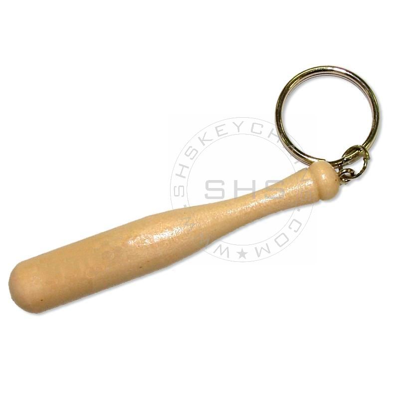 Miniature Baseball Wooden Club keyring