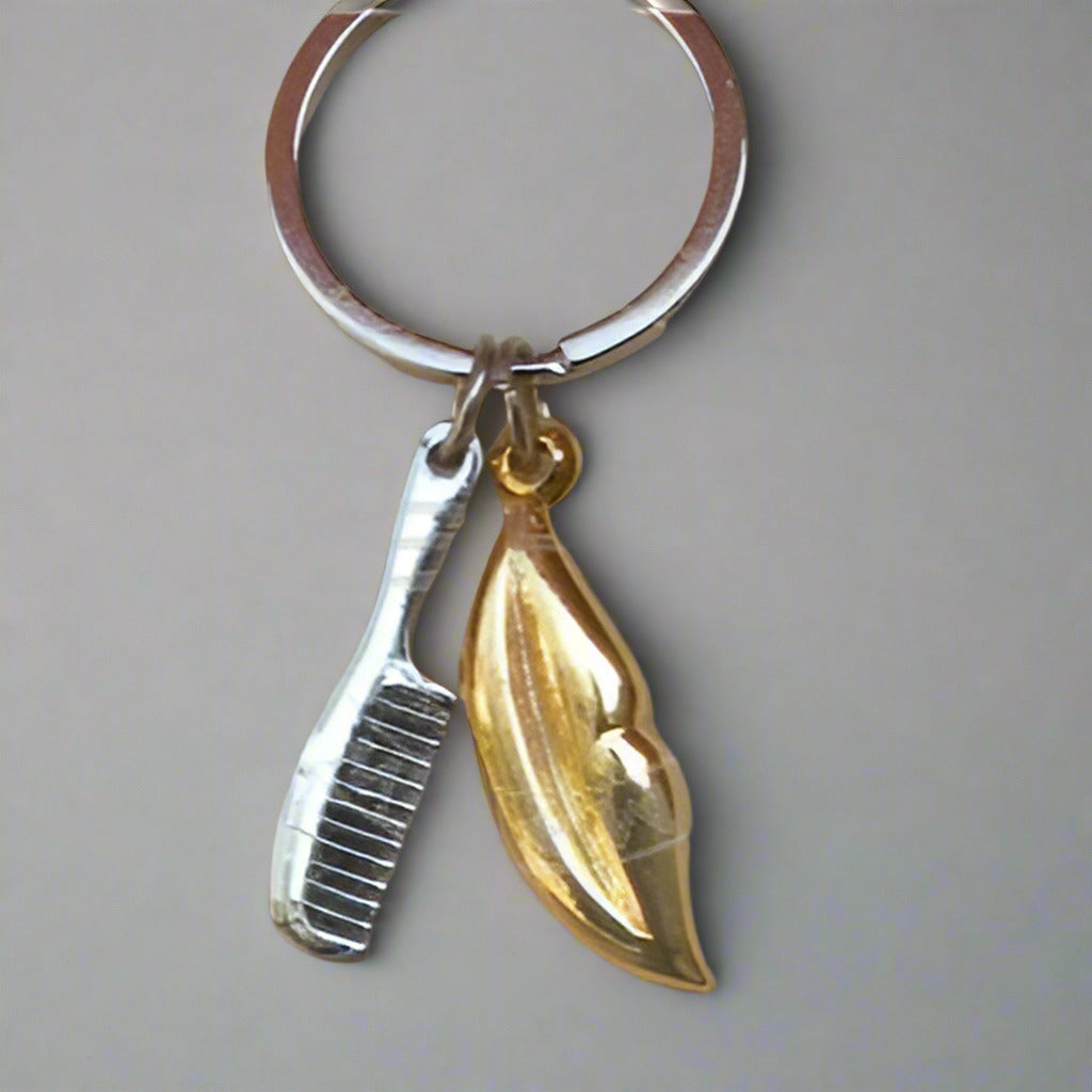 Lips and Comb Combo keychain for Beauticians