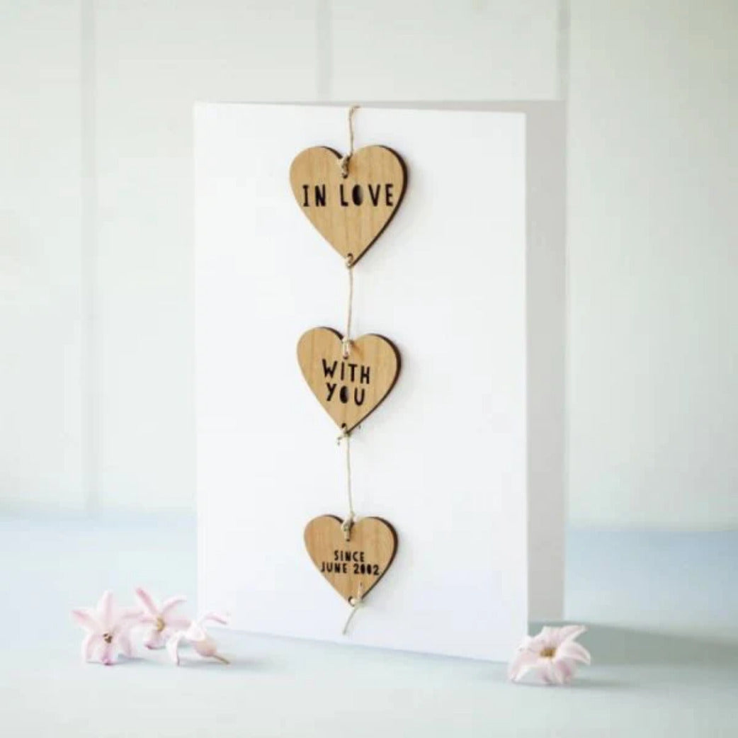 Customizable - In Love with You since (year) Greeting Card