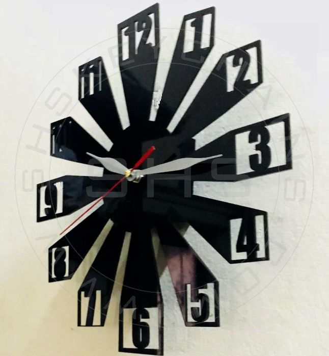 Stylish 3D Effect Acrylic Clock