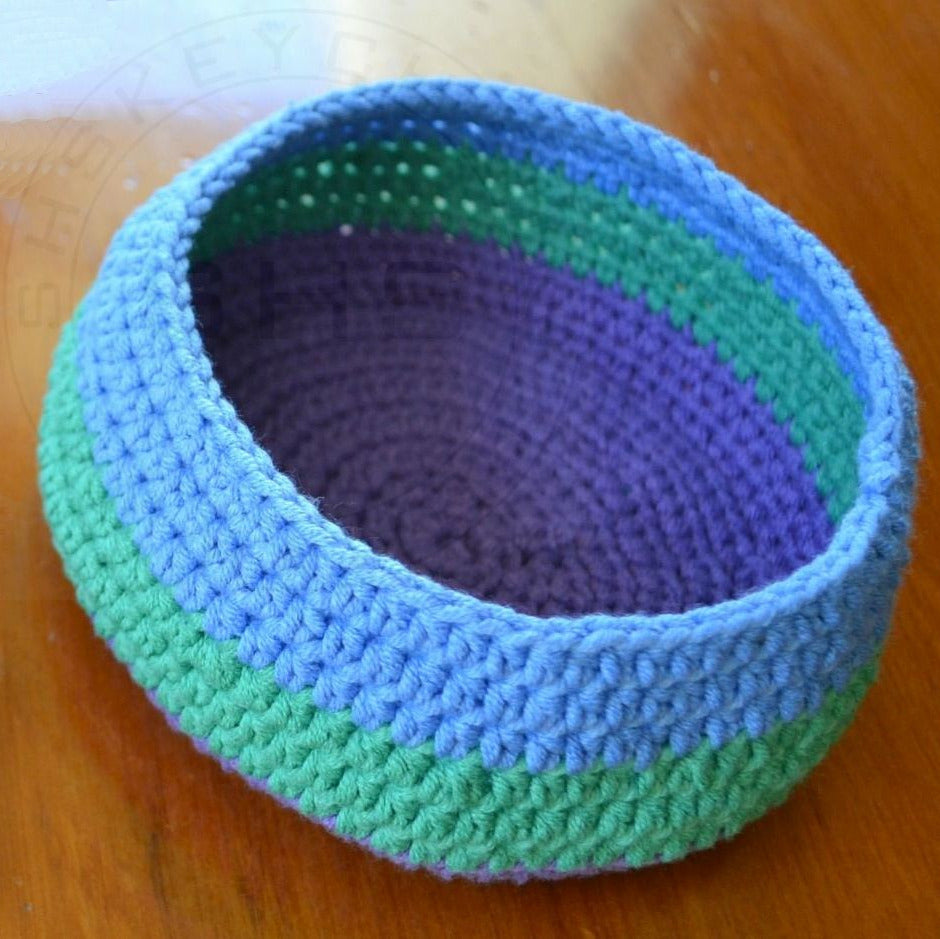 Crochet Coasters Set with Holding Basket-Set of 6