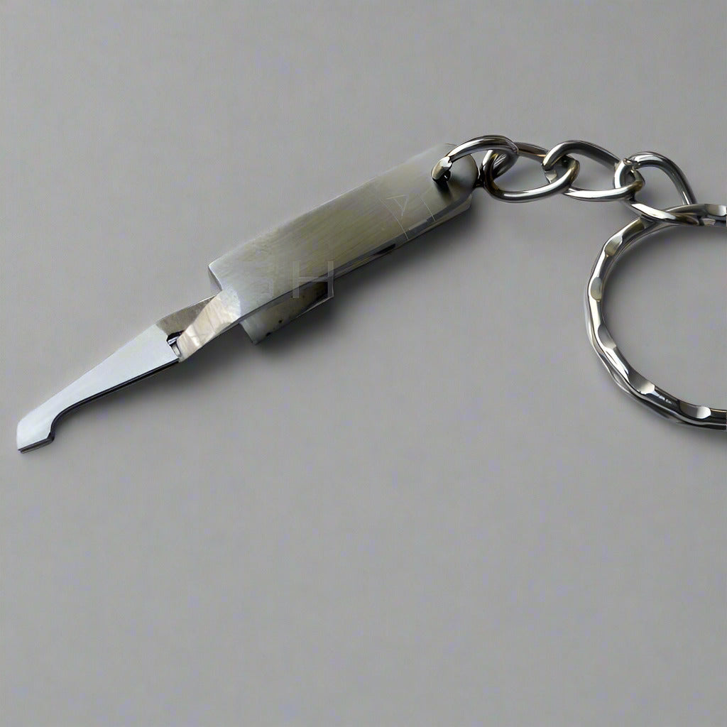 Miniature Stainless Steel Bracket Tweezers keychain