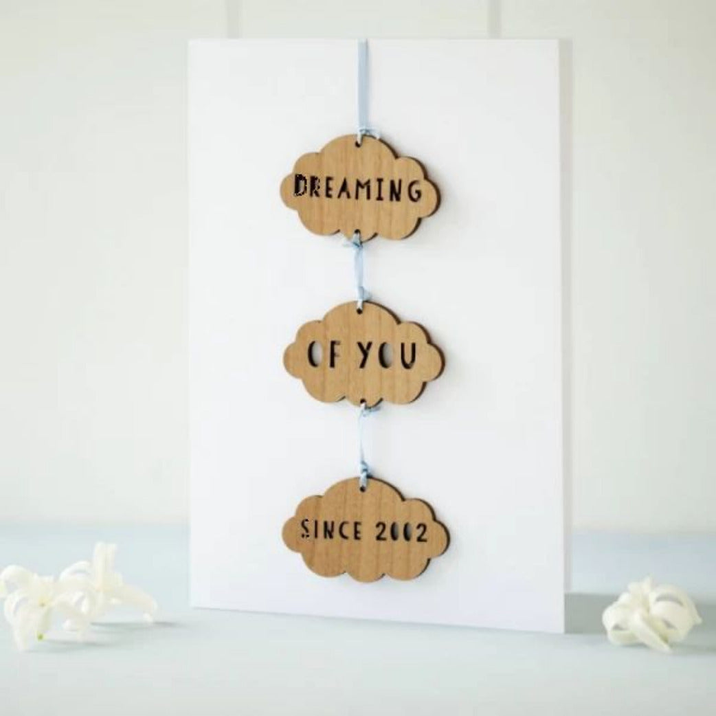 Customizable - Dreaming of You since (year) Greeting Card