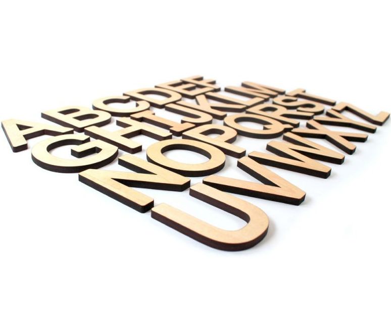 Complete English Alphabet Set - Letter Size 3 inches