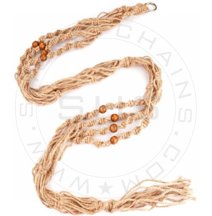 Handmade Jute Macramé for Double Planters