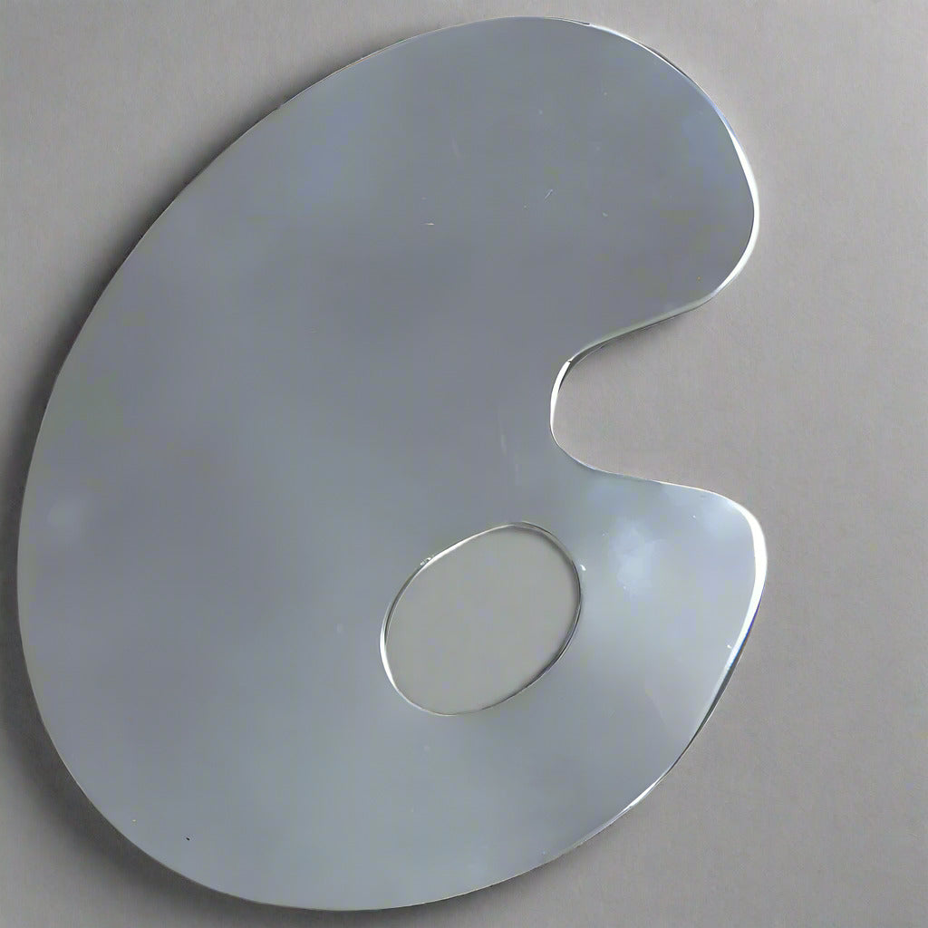 Stainless Steel Makeup Mixing Palette with Spatula