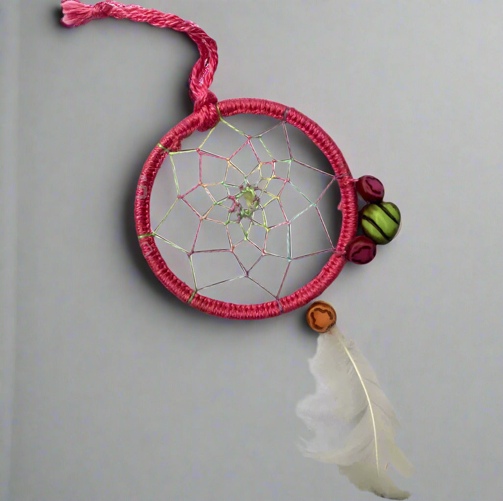 Handmade Miniature Dream Catchers- 5 cm Ring