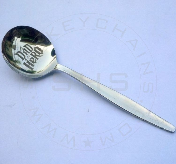 My Dad is my Hero Soup Spoon - Stainless Steel