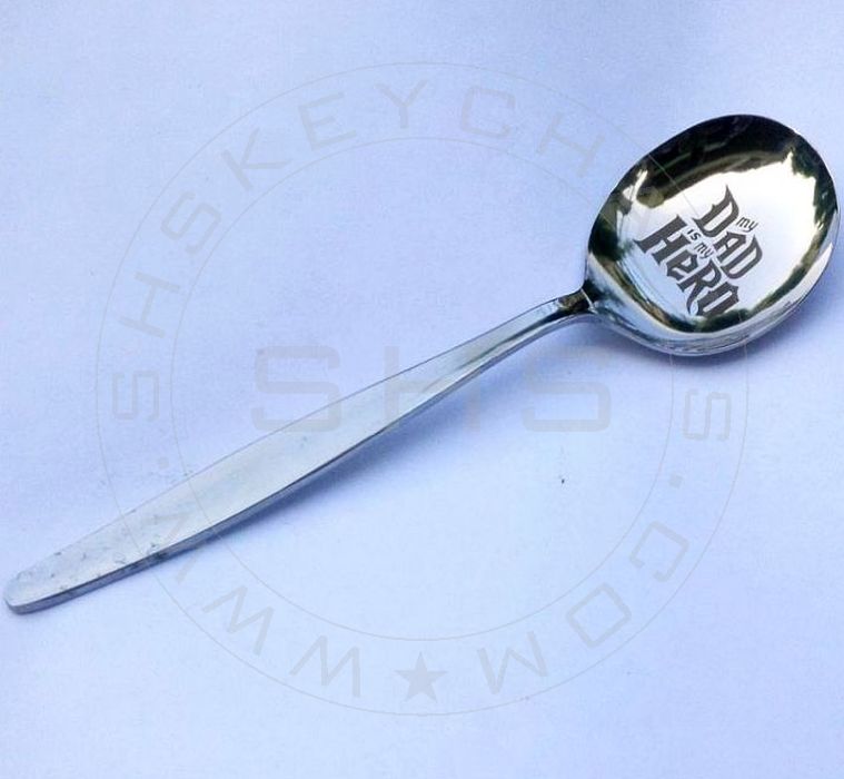 My Dad is my Hero Soup Spoon - Stainless Steel
