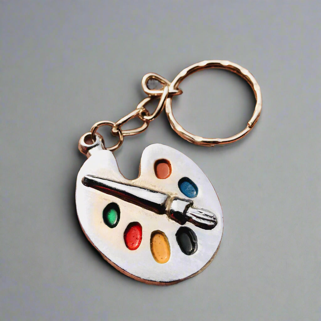 Painting Palette Keychain for Artists