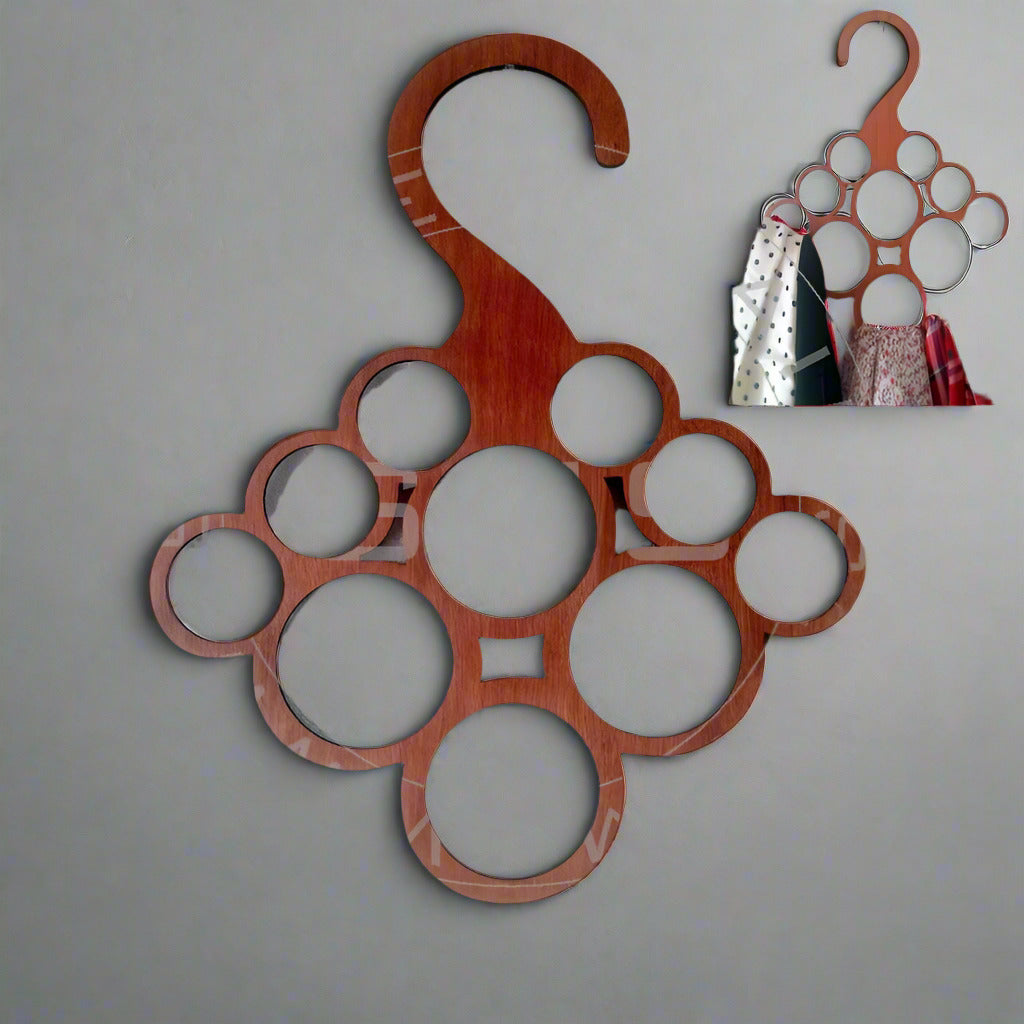 Stylish Plywood Scarf Hanger
