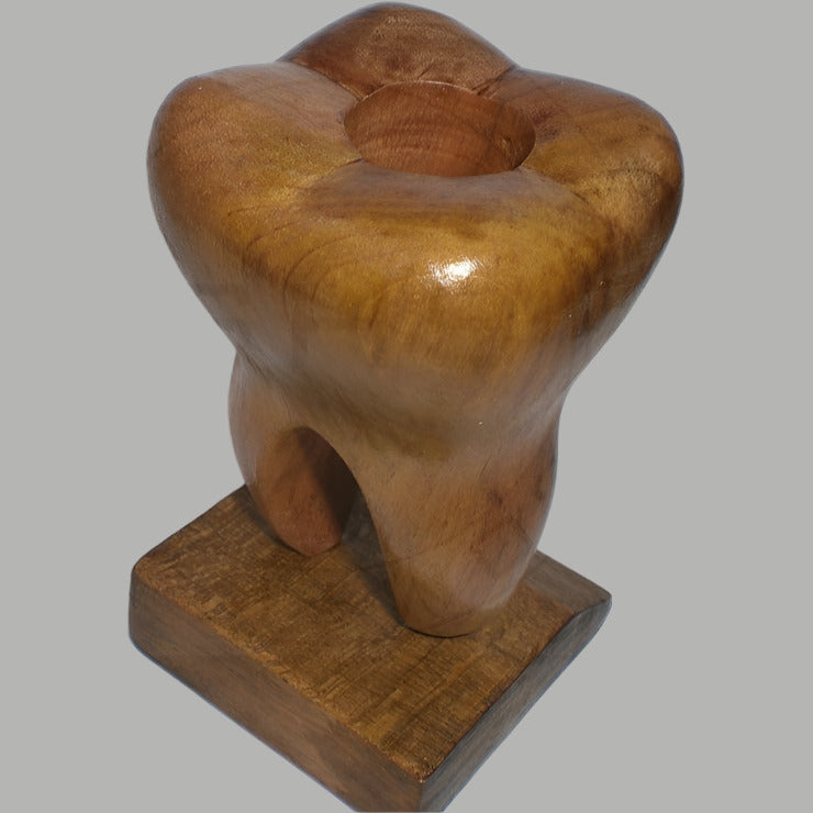 Handcrafted 3D Tooth Shaped Personalized Pen Holder